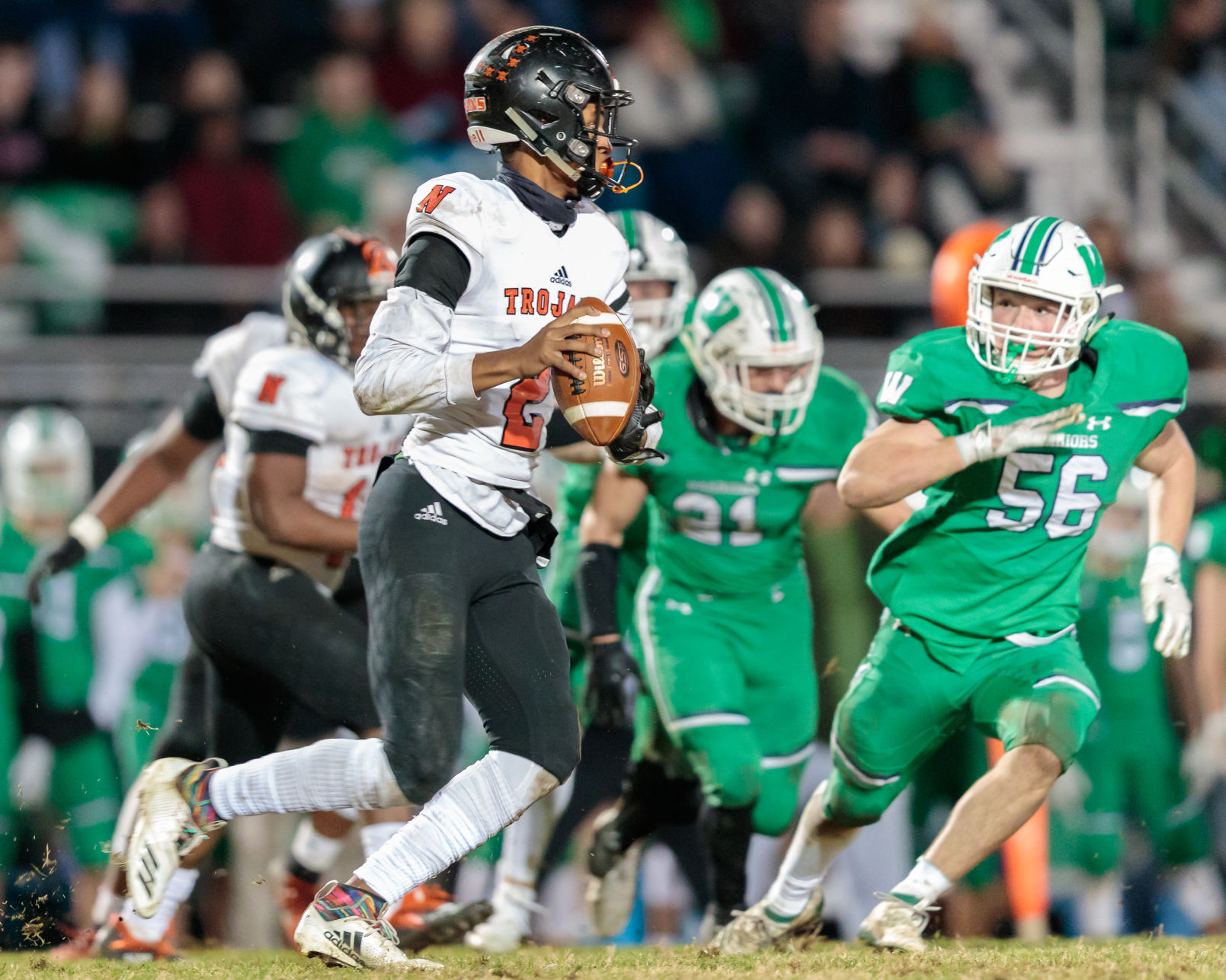 The Northwest Cabarrus Trojans fall to the Weddington Warriors in the third round of the 3AA State playoffs.
